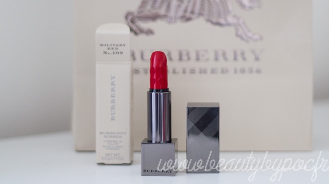Burberry : Burberry Kisses n°109 Military Red / Rouge rouge rouge !