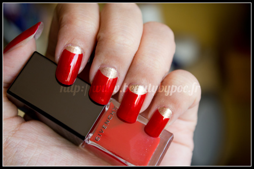 givenchy-bucolic-poppy-01 Givenchy : Vernis Please ! n°177 Bucolic Poppy / Instant Bucolique Printemps 2012 + Half Moon Manicure