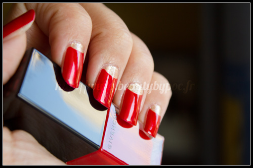 givenchy-bucolic-poppy-03 Givenchy : Vernis Please ! n°177 Bucolic Poppy / Instant Bucolique Printemps 2012 + Half Moon Manicure