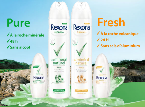 Rexona au minéral naturel