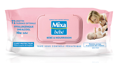 Mixa Bébé : Lingettes Bébé & Nourrisson Tolérance Optimale