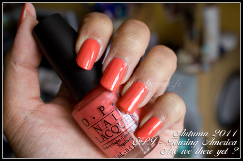 OPI Are we there yet ? - Touring America / Automne 2011