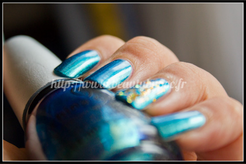 China Glaze : Deviantly Daring - New Bohemian Luster Chrome + Orly Sashay My Way - Flash Glam FX