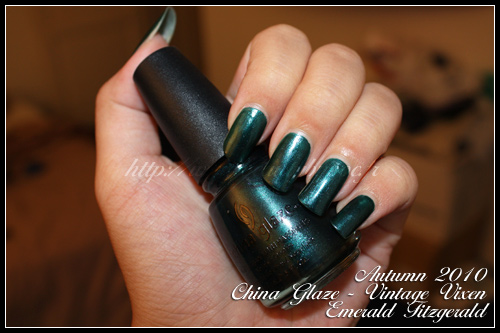 China Glaze Emerald Fitzgerald Vintage Vixen Autumn 2010