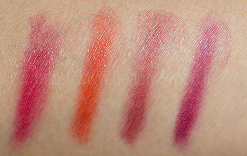 Clarins : Baume Cristal #05 Crystal Rose, #06 Crystal Mandarin, #07 Crystal Gold Plum, #08 Crystal Berry / Eté 2013
