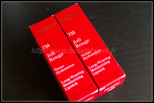 Clarins : Joli Rouge #734 Poppy Red & #735 Baby Pink / Colour Breeze - Printemps 2012