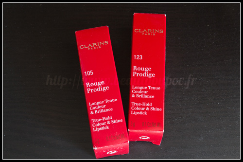 Clarins Rouge Prodige 105 Peach Sorbet 123 Creamy Toffee Colour Definition Automne 2011