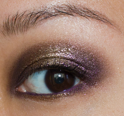 Make-up #71 : De l'or et du prune ! - MU de fêtes #2 :)