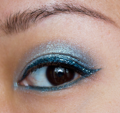 Make-up #72 : Du bleu ! - MU de fêtes #3 :)