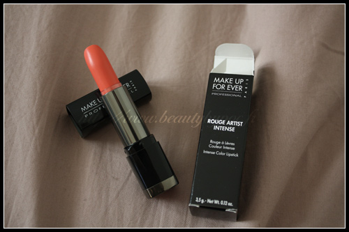 make-up-for-ever-rouge-artist-intense-39-03 Make Up For Ever Rouge Artist Intense n°39 Corail Orangé Satiné