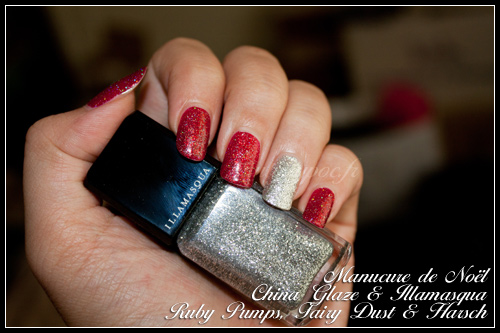 China Glaze & Illamasqua : Ma manucure de Noël
