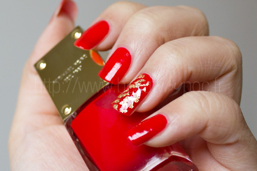 Michael Kors : Nail Lacquer Sensation + Feuilles d'or de BeautyNails