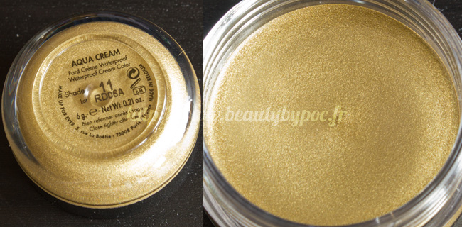 mufe-wild-and-chic-aqua-creams-11-dore-06 Make Up For Ever Kit Wild & Chic 10 Aqua Cream #11 Doré Noël 2011
