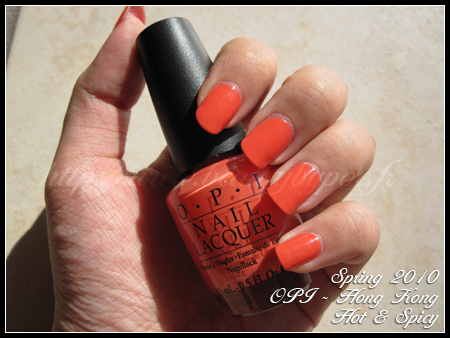 OPI hot & spicy Hong kong Spring 2010