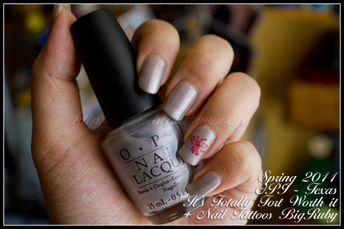 OPI It's totally fort worth it - Texas / Spring 2011 / Nail Tattoos - bigRuby