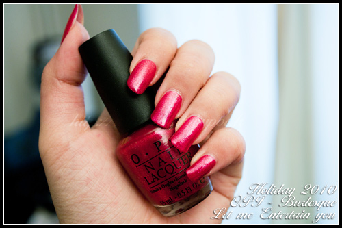 OPI Let me Entertain you Burlesque Holiday 2010