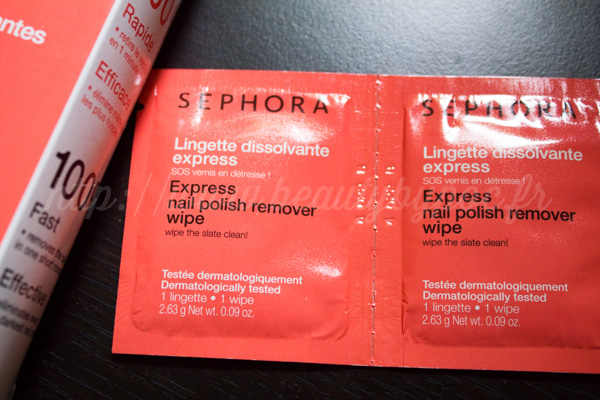 Sephora : Lingettes Dissolvantes Express