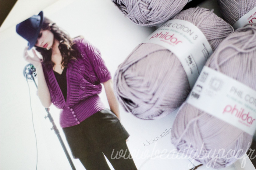 Tricot : Gilet Phildar Phil Coton 3